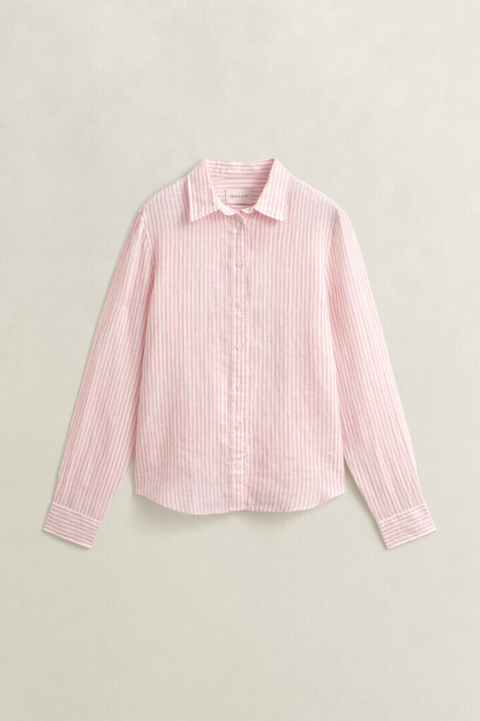 Regular Fit Striped Linen Shirt