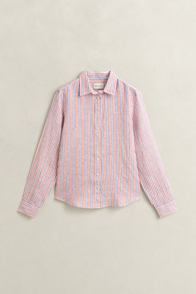 Regular Fit Striped Linen Shirt Regular Fit Striped Linen Shirt