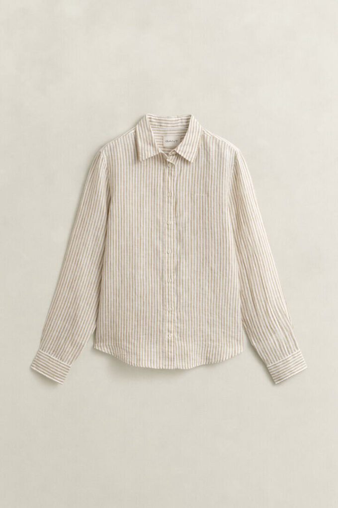 Regular Fit Striped Linen Shirt Regular Fit Striped Linen Shirt