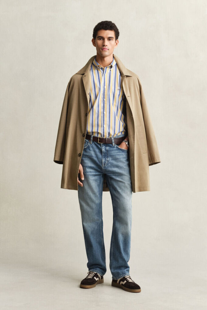 Regular Fit Striped Poplin Shirt Regular Fit Striped Poplin Shirt