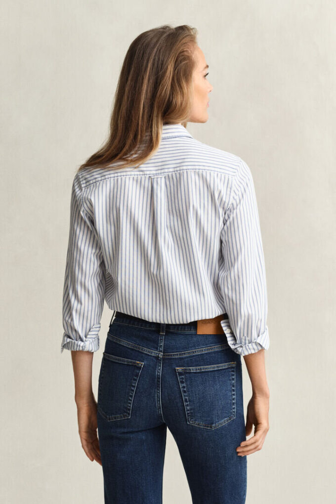 Regular Fit Striped Poplin Shirt Regular Fit Striped Poplin Shirt