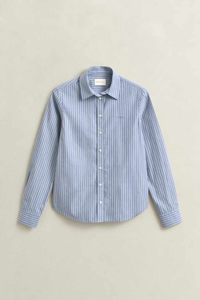 Regular Fit Striped Poplin Shirt Regular Fit Striped Poplin Shirt