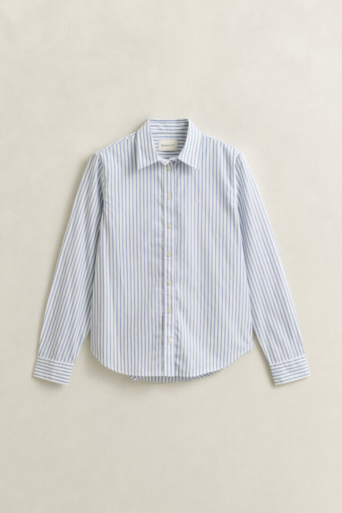Regular Fit Striped Poplin Shirt Regular Fit Striped Poplin Shirt