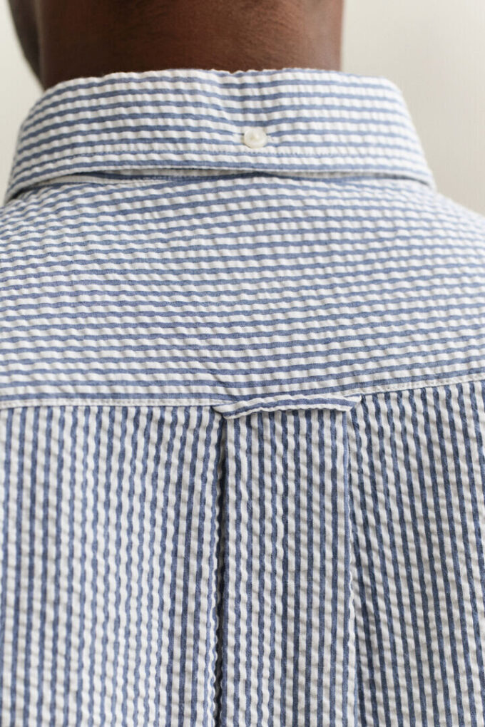 Regular Fit Striped Seersucker Shirt Regular Fit Striped Seersucker Shirt