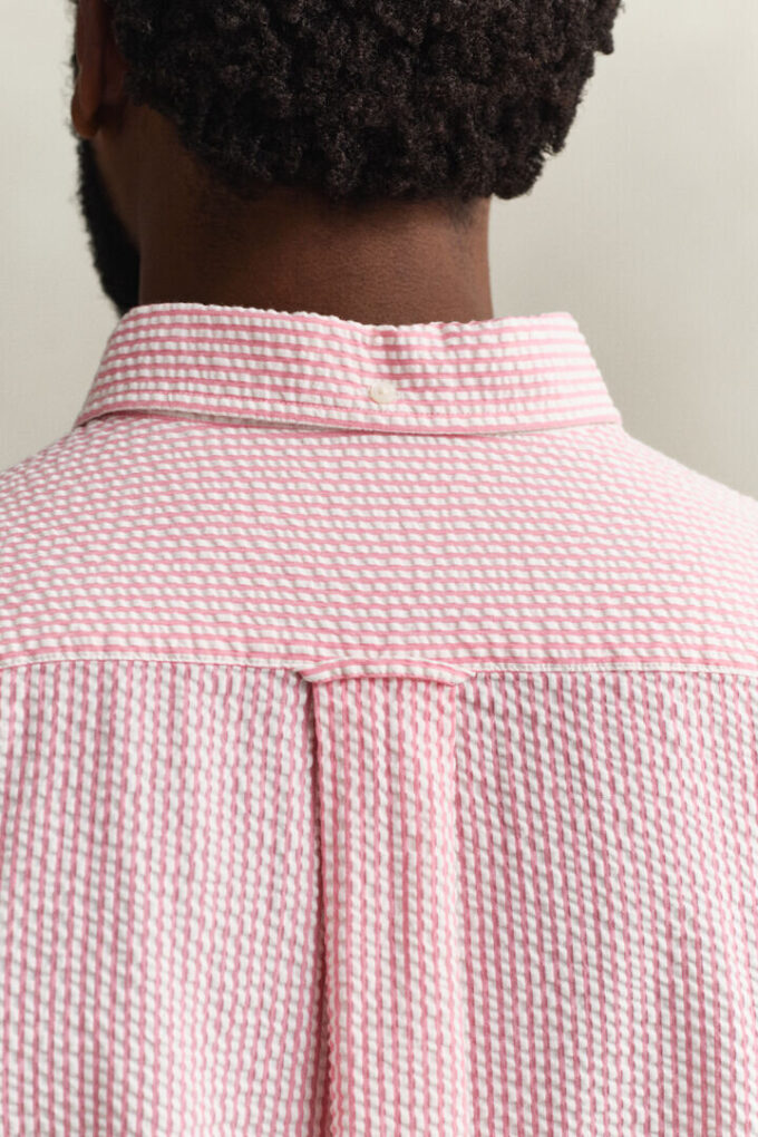 Regular Fit Striped Seersucker Shirt Regular Fit Striped Seersucker Shirt