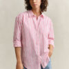 Relaxed Fit Classic Striped Poplin Shirt Relaxed Fit Classic Striped Poplin Shirt