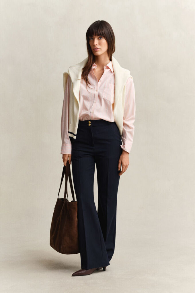 Relaxed Fit Classic Striped Poplin Shirt Relaxed Fit Classic Striped Poplin Shirt