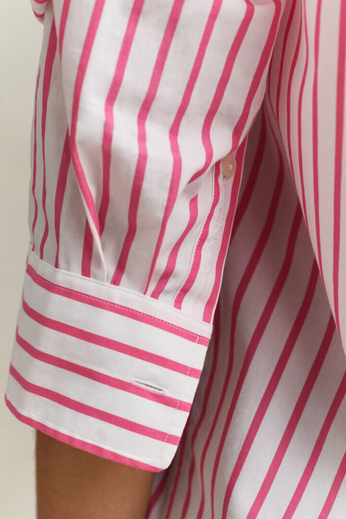 Relaxed Fit Classic Striped Poplin Shirt Relaxed Fit Classic Striped Poplin Shirt