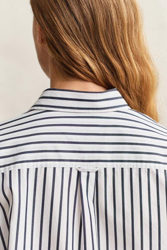 Relaxed Fit Classic Striped Poplin Shirt Relaxed Fit Classic Striped Poplin Shirt