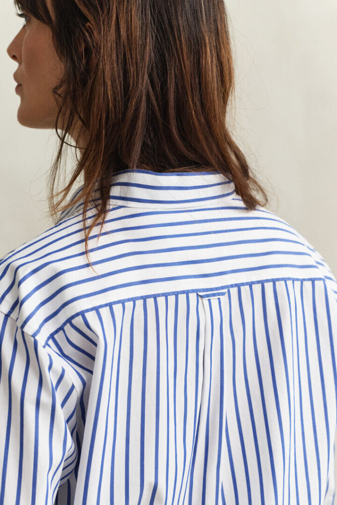 Relaxed Fit Classic Striped Poplin Shirt Relaxed Fit Classic Striped Poplin Shirt