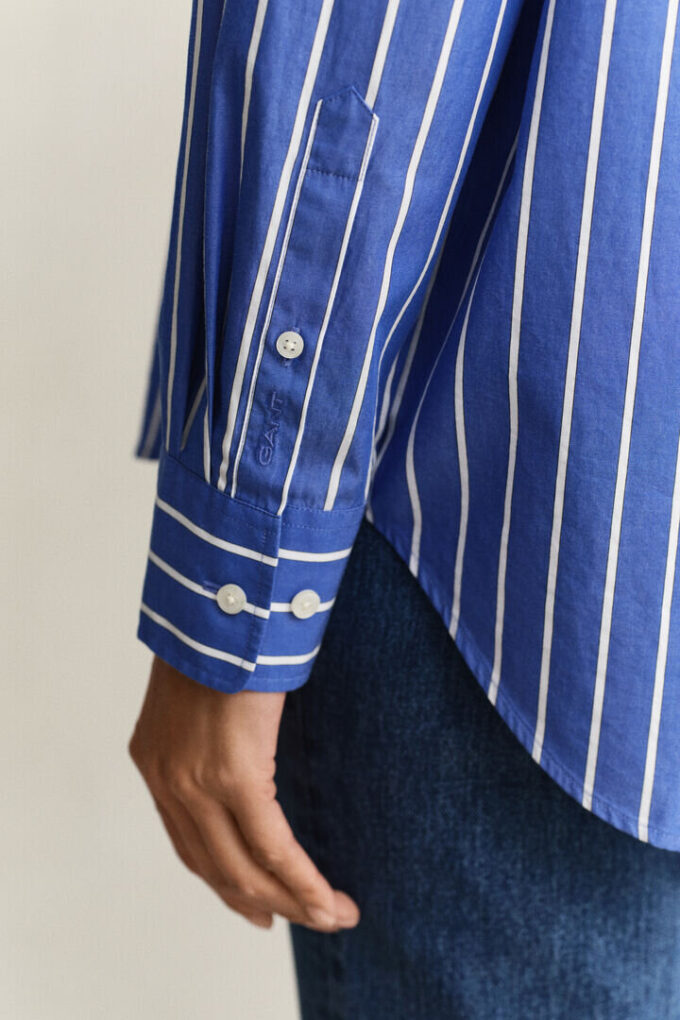 Relaxed Fit Classic Striped Poplin Shirt Relaxed Fit Classic Striped Poplin Shirt