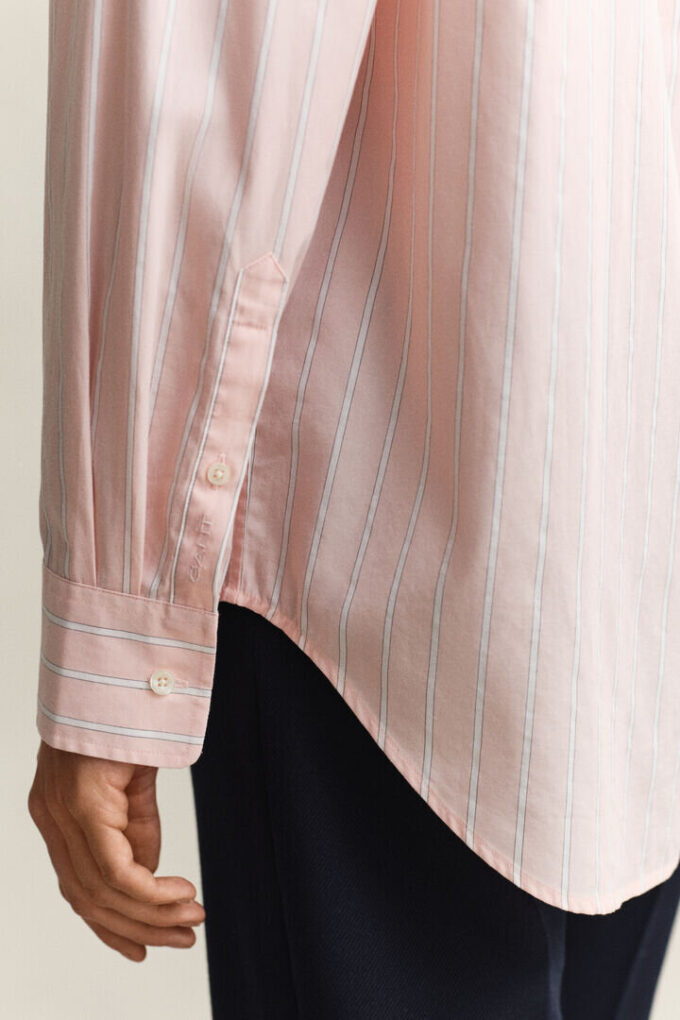 Relaxed Fit Classic Striped Poplin Shirt Relaxed Fit Classic Striped Poplin Shirt