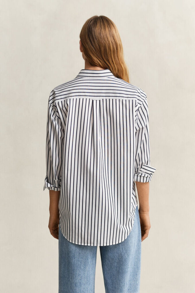 Relaxed Fit Classic Striped Poplin Shirt Relaxed Fit Classic Striped Poplin Shirt