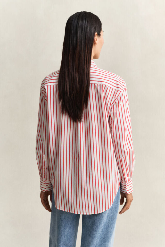 Relaxed Fit Classic Striped Poplin Shirt Relaxed Fit Classic Striped Poplin Shirt