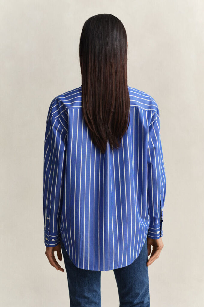Relaxed Fit Classic Striped Poplin Shirt Relaxed Fit Classic Striped Poplin Shirt