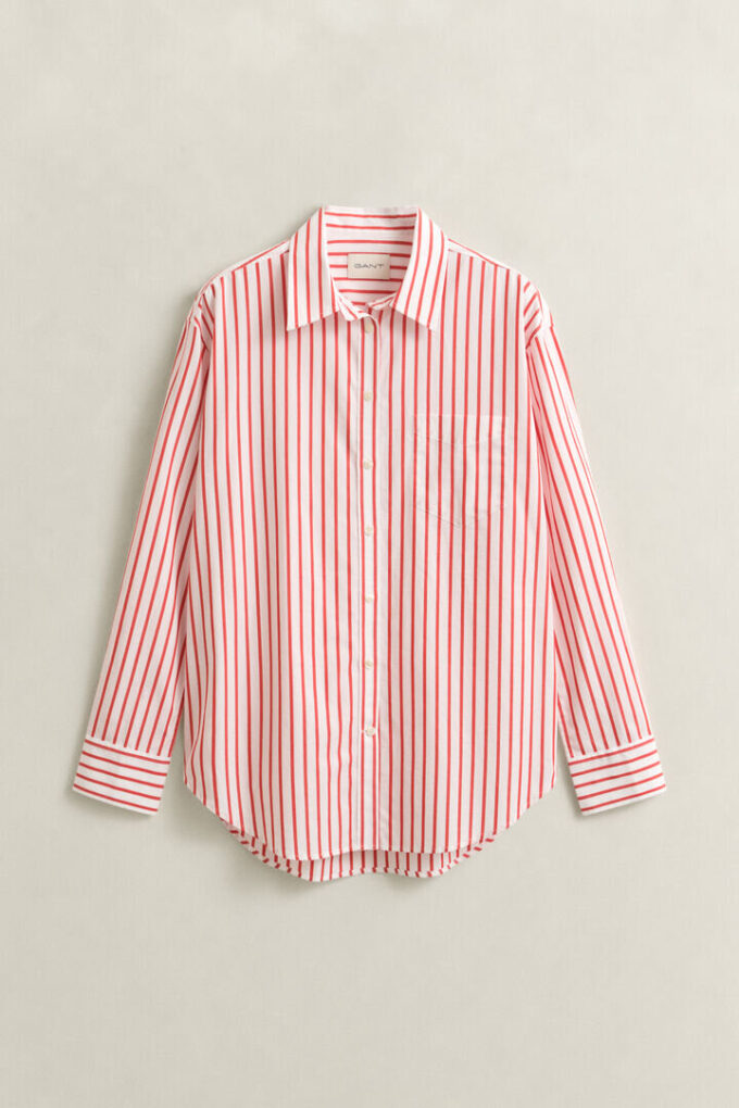 Relaxed Fit Classic Striped Poplin Shirt Relaxed Fit Classic Striped Poplin Shirt
