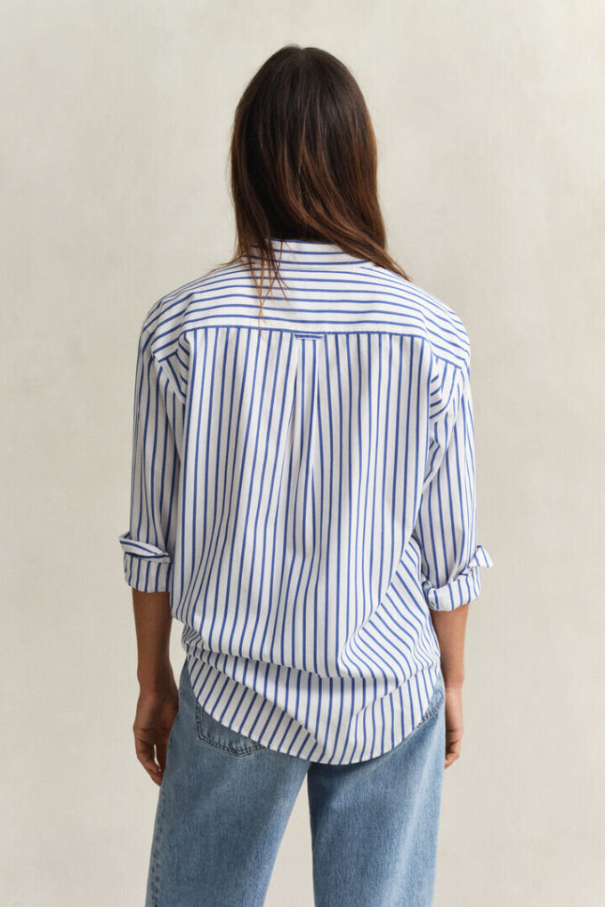 Relaxed Fit Classic Striped Poplin Shirt Relaxed Fit Classic Striped Poplin Shirt