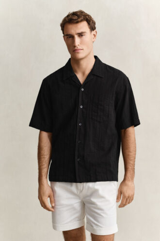 Relaxed Fit Dobby Striped Shirt Relaxed Fit Dobby Striped Shirt