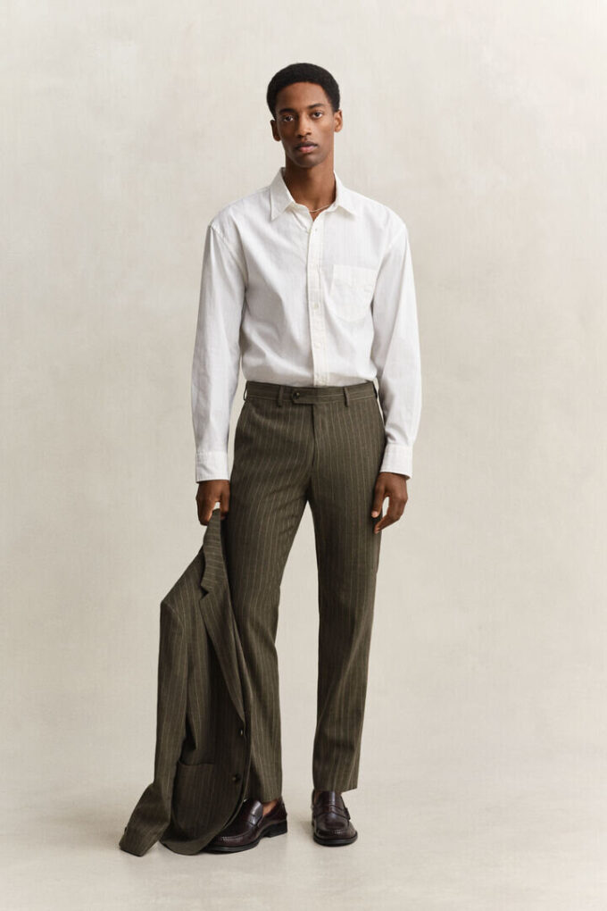 Relaxed Fit Dobby Striped Shirt Relaxed Fit Dobby Striped Shirt