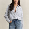 Relaxed Fit Striped Linen Shirt Relaxed Fit Striped Linen Shirt