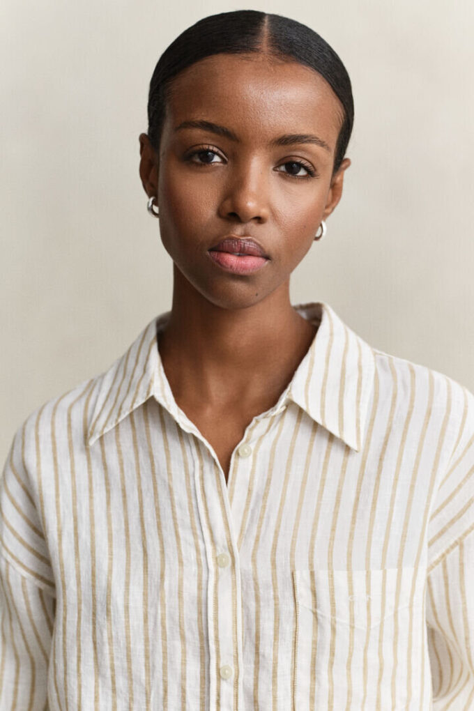Relaxed Fit Striped Linen Shirt Relaxed Fit Striped Linen Shirt