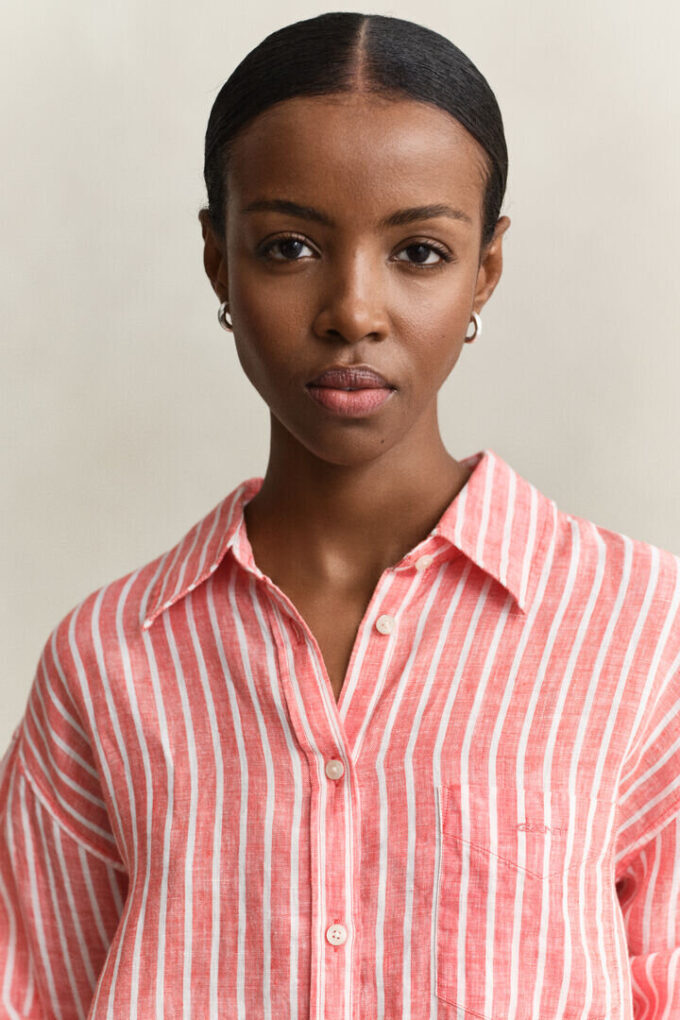 Relaxed Fit Striped Linen Shirt Relaxed Fit Striped Linen Shirt