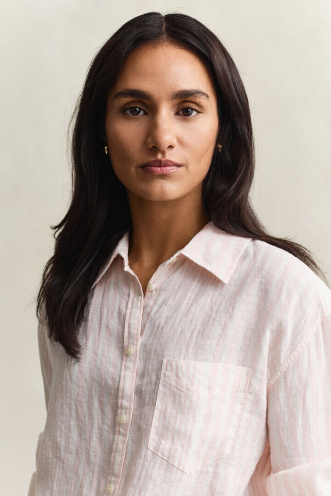 Relaxed Fit Striped Linen Shirt Relaxed Fit Striped Linen Shirt