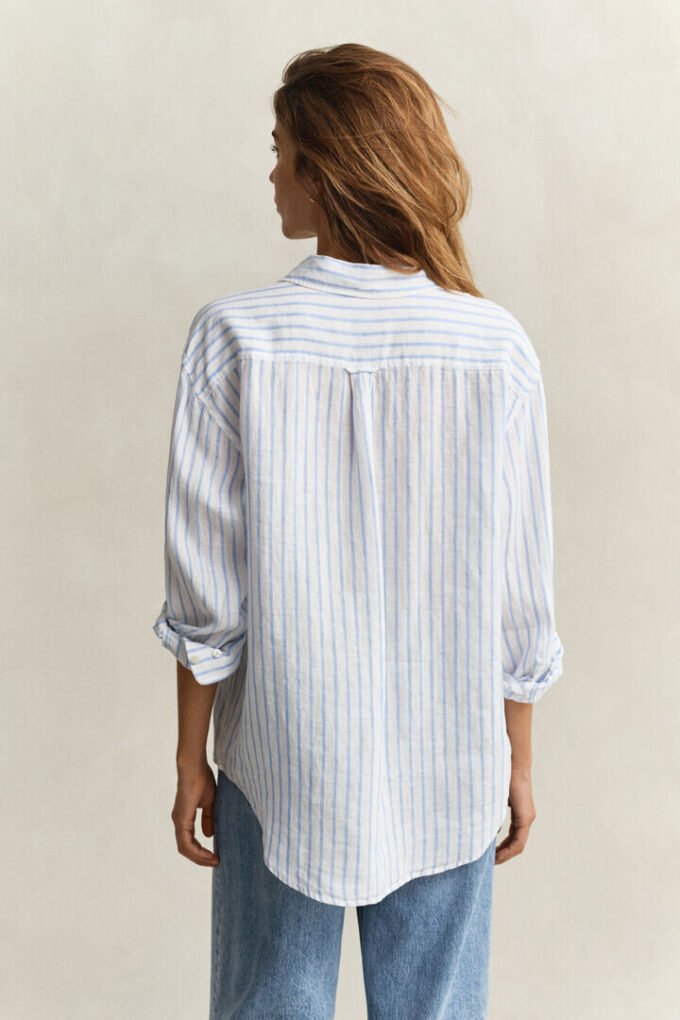 Relaxed Fit Striped Linen Shirt Relaxed Fit Striped Linen Shirt