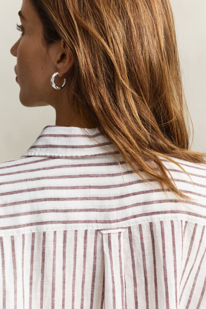 Relaxed Fit Striped Linen Shirt Relaxed Fit Striped Linen Shirt