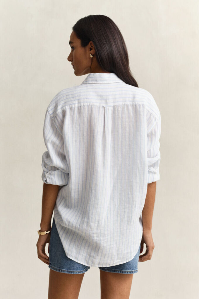 Relaxed Fit Striped Linen Shirt Relaxed Fit Striped Linen Shirt