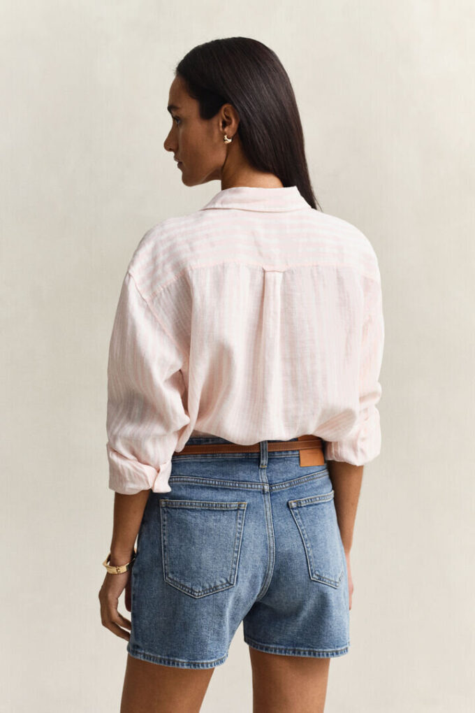 Relaxed Fit Striped Linen Shirt Relaxed Fit Striped Linen Shirt