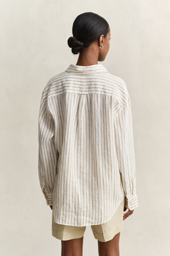 Relaxed Fit Striped Linen Shirt Relaxed Fit Striped Linen Shirt