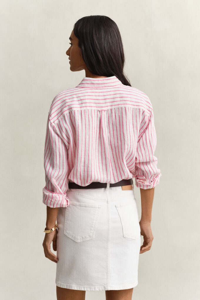 Relaxed Fit Striped Linen Shirt Relaxed Fit Striped Linen Shirt