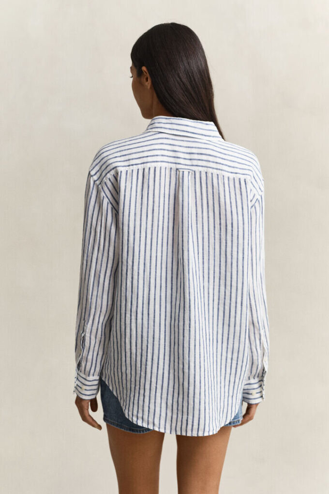Relaxed Fit Striped Linen Shirt Relaxed Fit Striped Linen Shirt