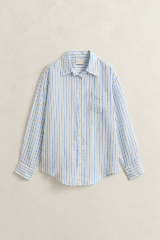 Relaxed Fit Striped Linen Shirt Relaxed Fit Striped Linen Shirt