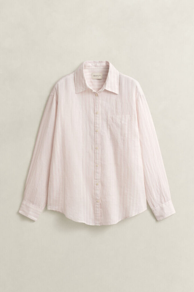 Relaxed Fit Striped Linen Shirt Relaxed Fit Striped Linen Shirt