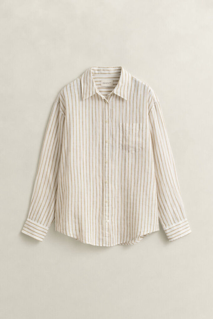 Relaxed Fit Striped Linen Shirt Relaxed Fit Striped Linen Shirt