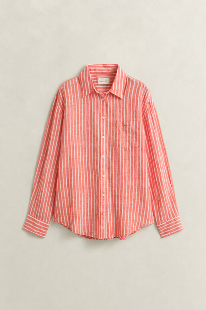 Relaxed Fit Striped Linen Shirt Relaxed Fit Striped Linen Shirt