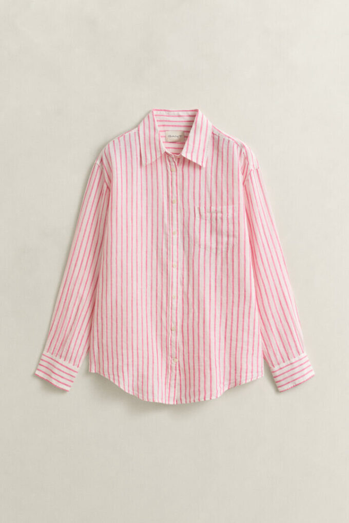 Relaxed Fit Striped Linen Shirt Relaxed Fit Striped Linen Shirt