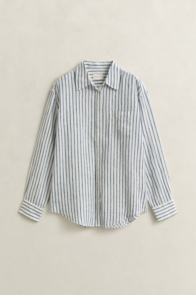 Relaxed Fit Striped Linen Shirt Relaxed Fit Striped Linen Shirt