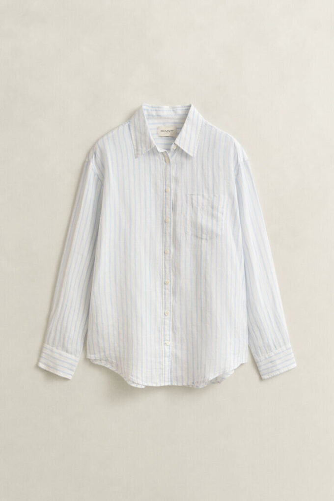 Relaxed Fit Striped Linen Shirt Relaxed Fit Striped Linen Shirt