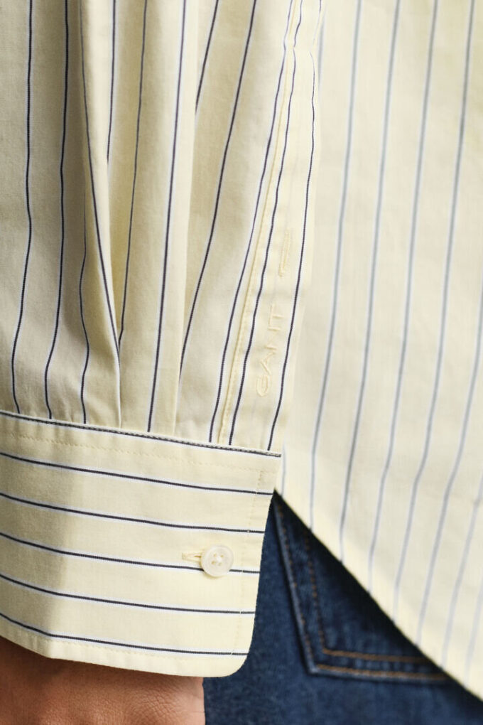 Relaxed Fit Striped Poplin Shirt Relaxed Fit Striped Poplin Shirt