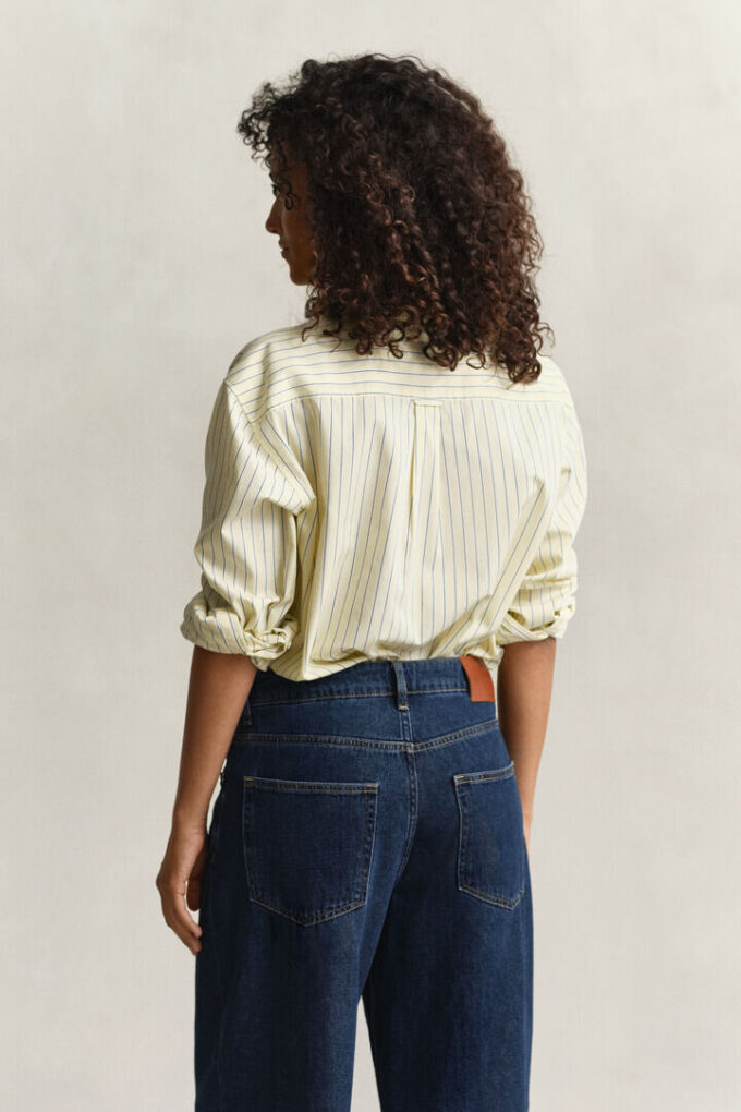 Relaxed Fit Striped Poplin Shirt Relaxed Fit Striped Poplin Shirt