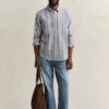 Relaxed Fit Striped Seersucker Shirt Relaxed Fit Striped Seersucker Shirt