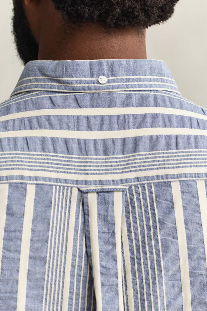 Relaxed Fit Striped Seersucker Shirt Relaxed Fit Striped Seersucker Shirt