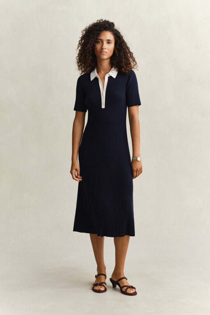 Rib Knit Polo Dress Rib Knit Polo Dress