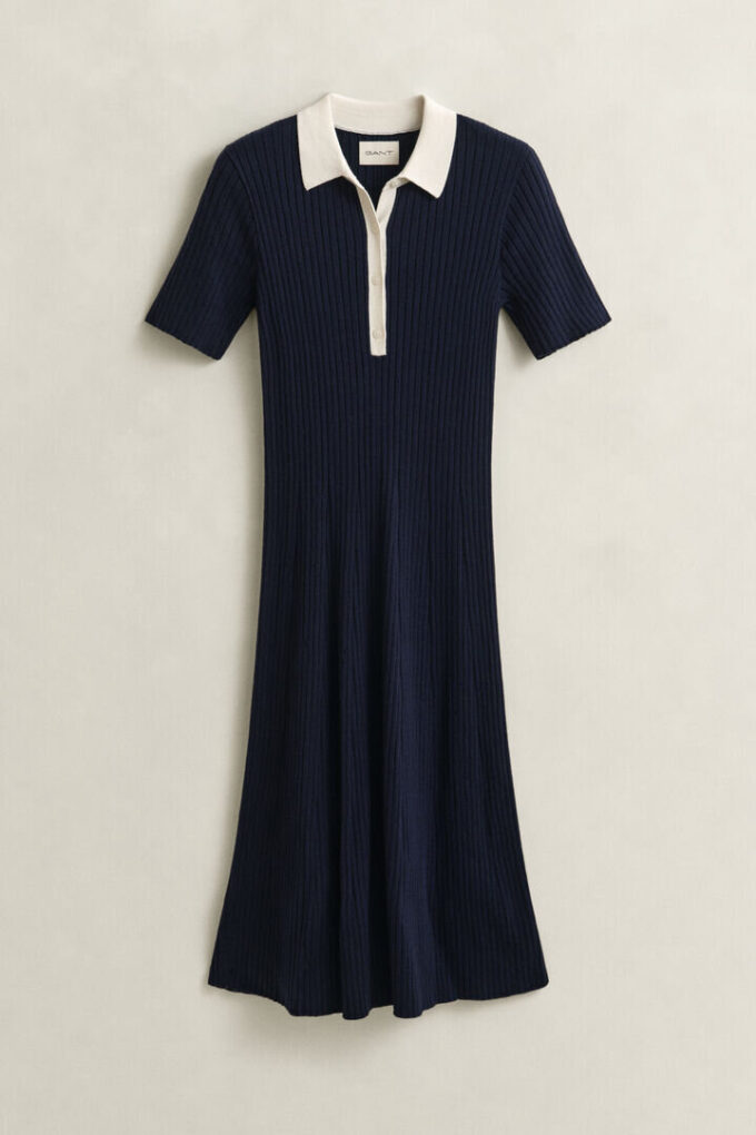 Rib Knit Polo Dress Rib Knit Polo Dress