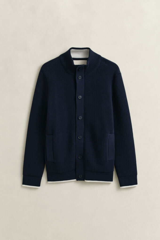 Ribbed Buttoned Cardigan Ribbed Buttoned Cardigan
