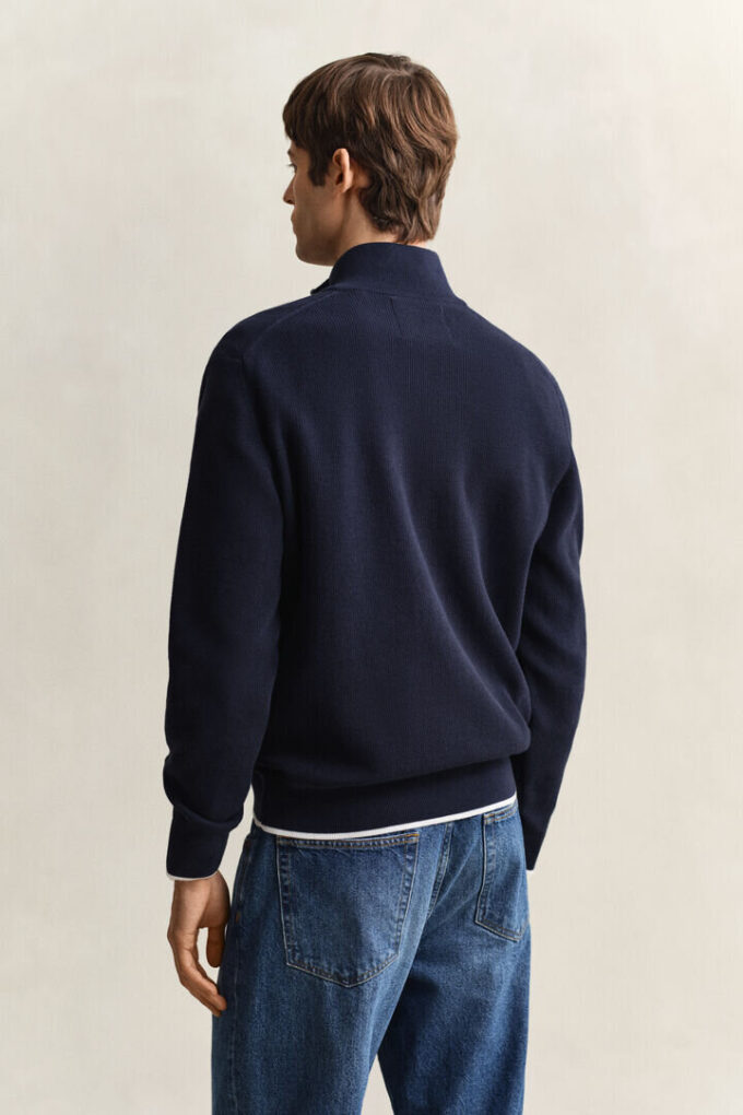 Ribbed Cotton Half-Zip Sweater Ribbed Cotton Half-Zip Sweater