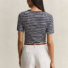 Ribbed Henley Top Ribbed Henley Top